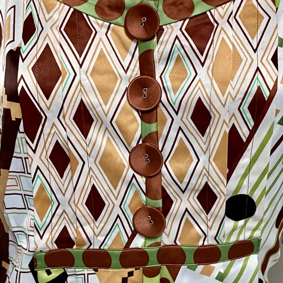 NWT Dress Barn Geometric Print Dress - Picture 3 of 6